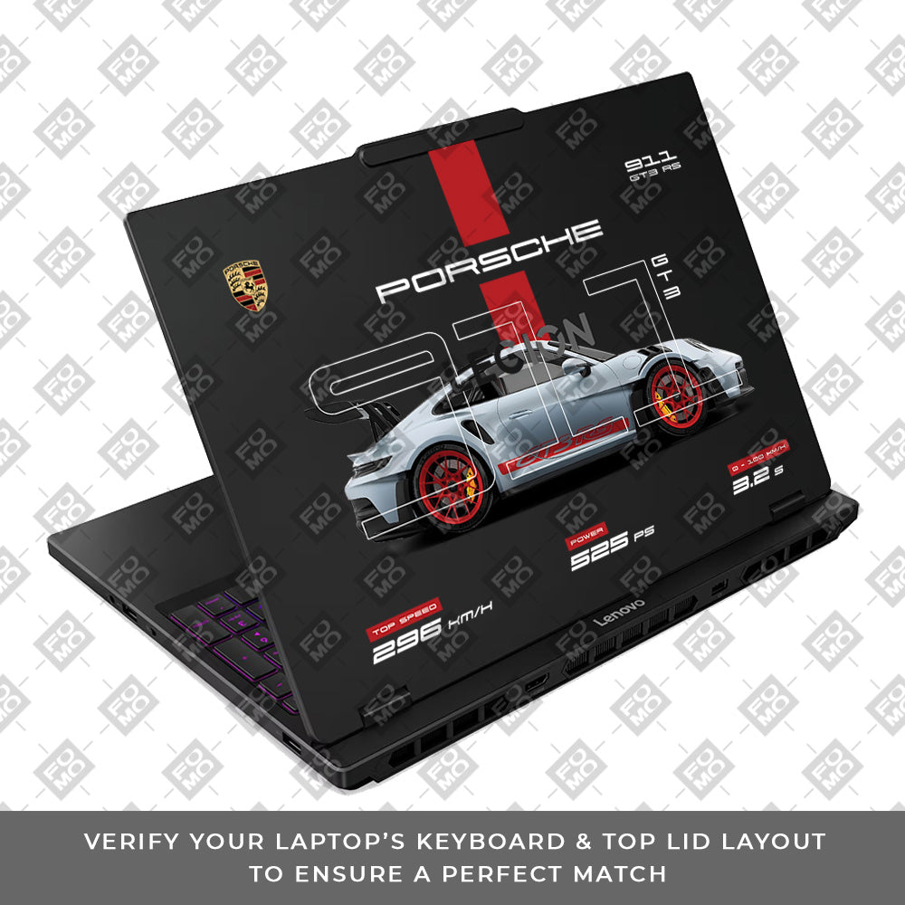 Transparent Porsche 911 Performance Lenovo Legion 5 15IRX10 Laptop Skin