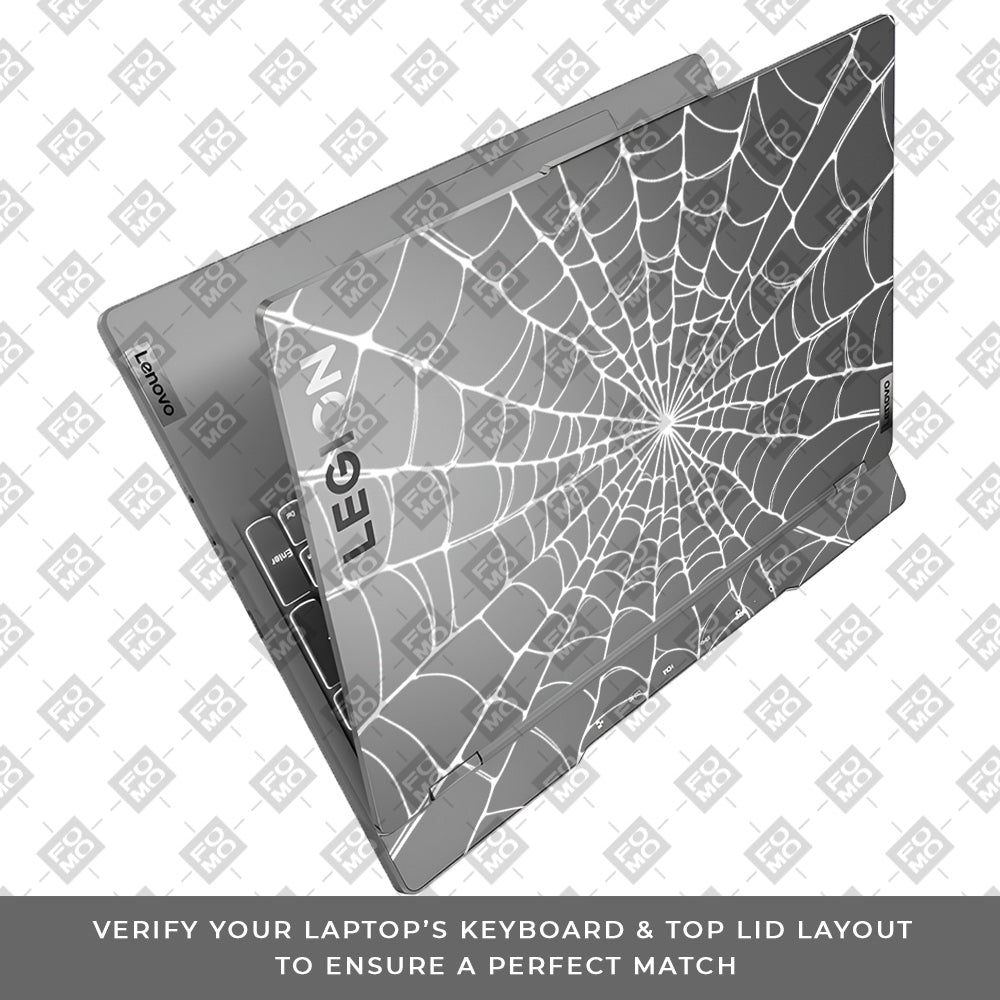 Transparent Spider Web Vortex Lenovo Legion 5 15IRX9 Laptop Skin