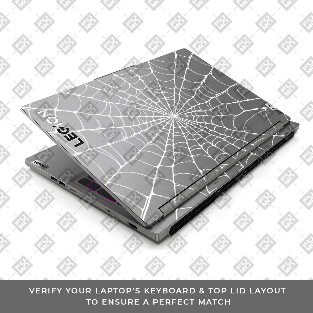 Transparent Spider Web Vortex Lenovo Legion 5 16IRX9 Laptop Skin