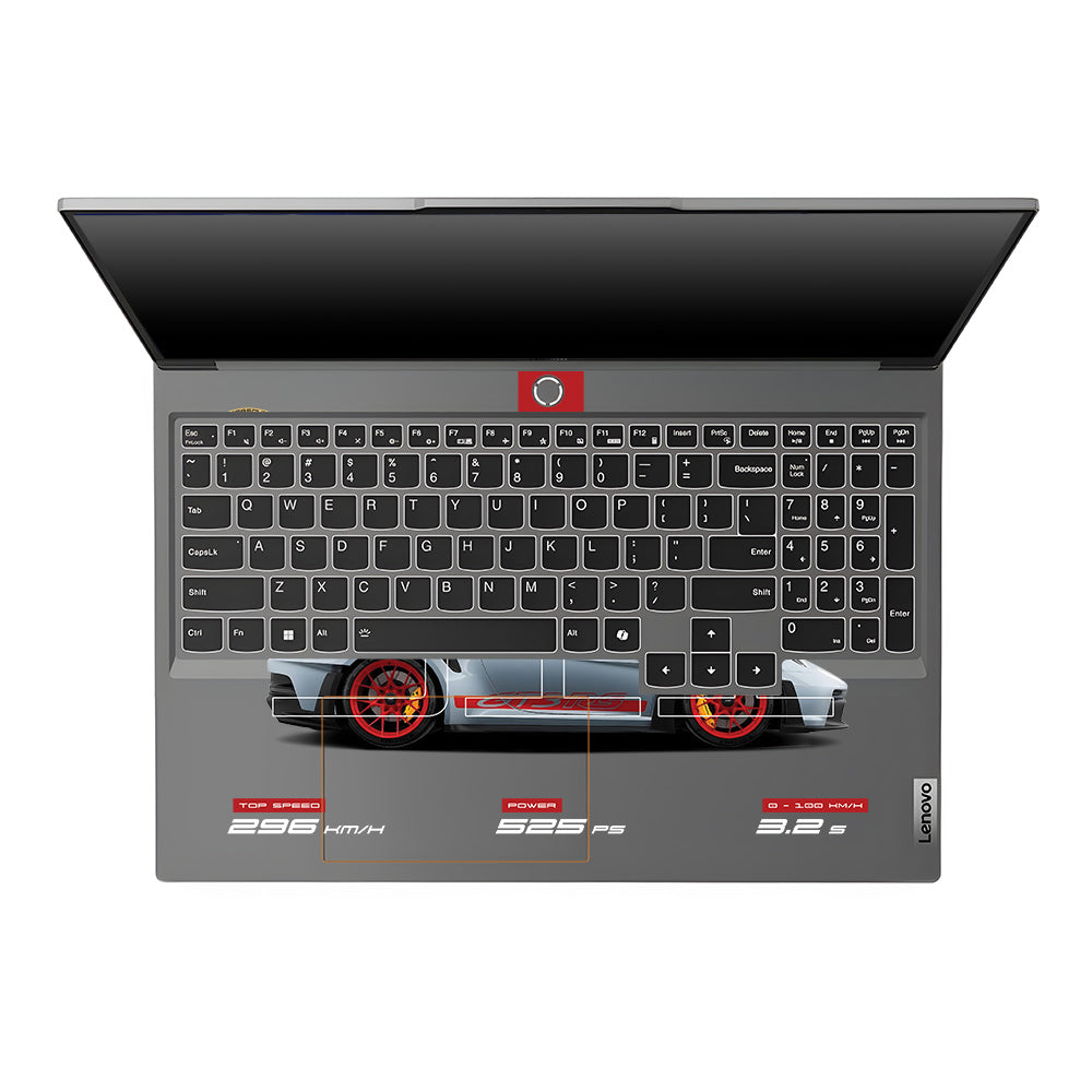 Transparent Porsche 911 Performance Lenovo Legion 5 16IRX9 Laptop Skin
