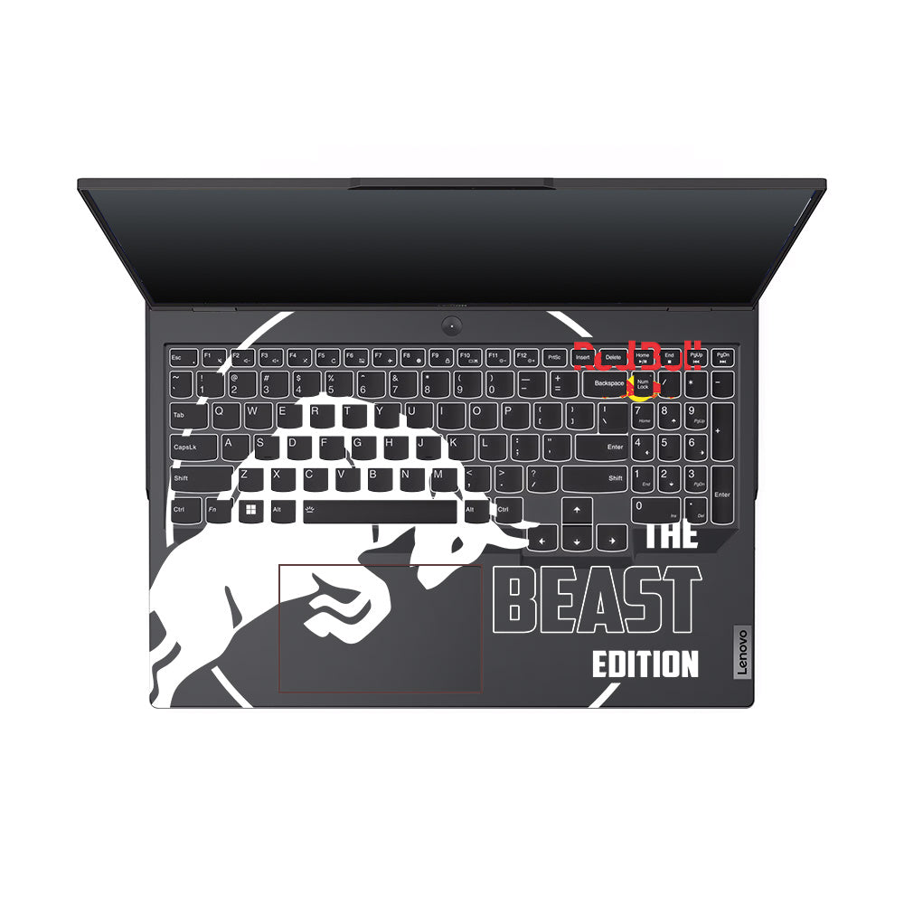 Transparent Red Bull Energy Lenovo Legion 5 Pro 16IRX8 and 16IRX9 Laptop Skin