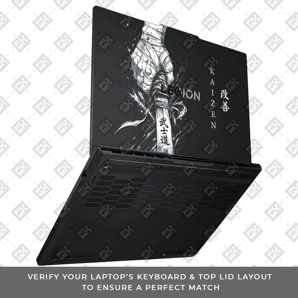 Transparent Kaizen Samurai Sword Lenovo Legion Pro 5 16ADR10 Laptop Skin