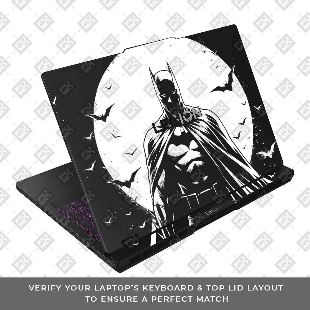Transparent Dark Knight Moon Rise Lenovo Legion Pro 5 16AFR10 Laptop Skin
