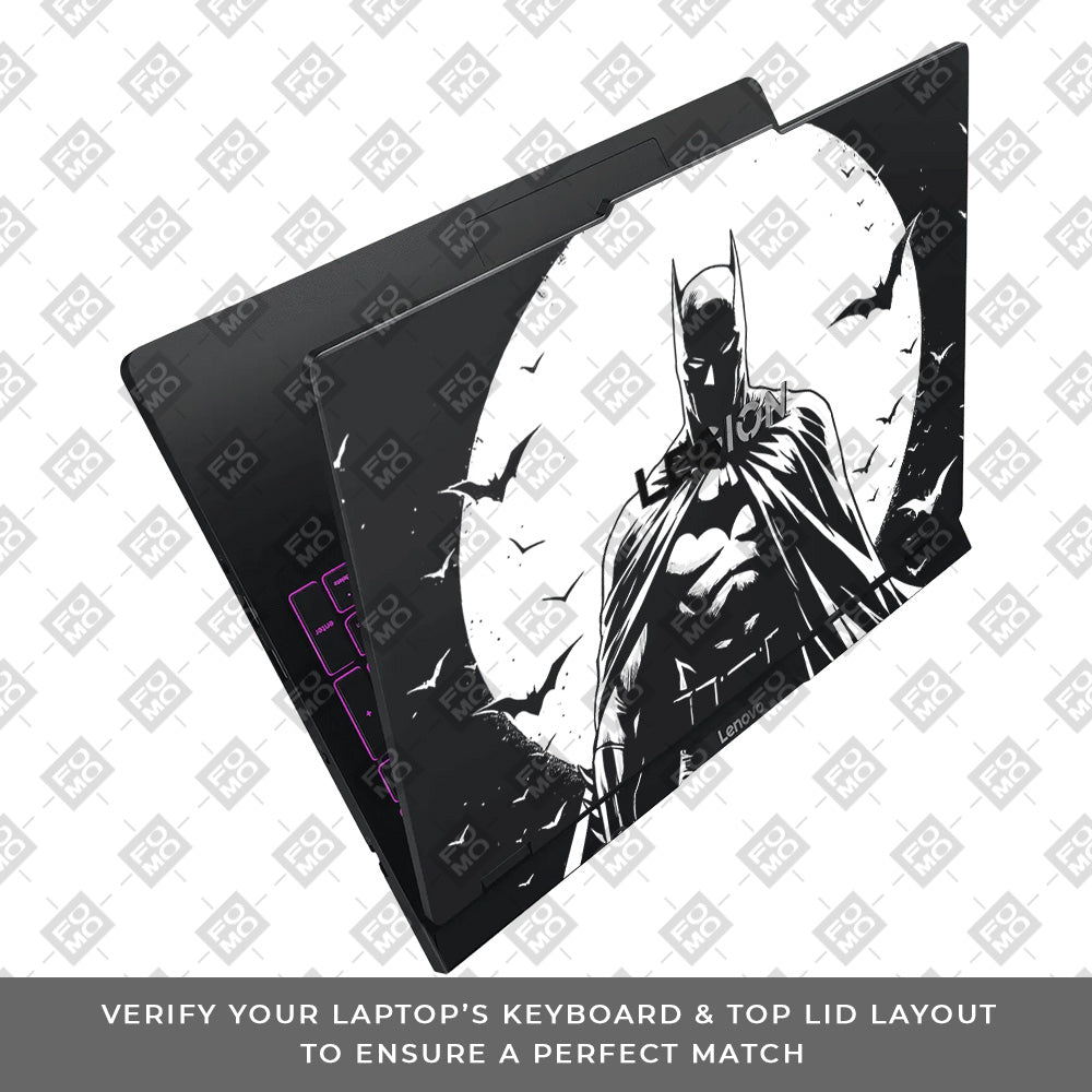 Transparent Dark Knight Moon Rise Lenovo Legion Pro 5 16IAX10 Laptop Skin