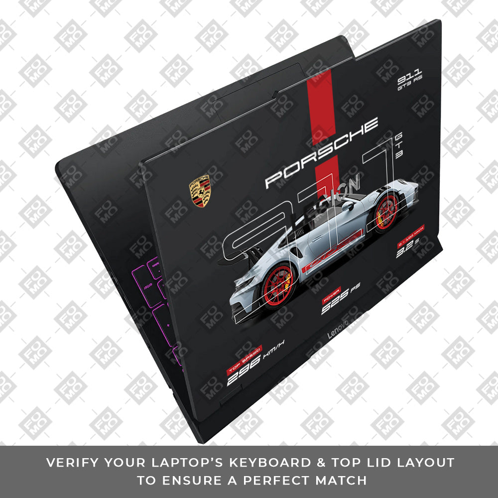 Transparent Porsche 911 Performance Lenovo Legion Pro 5 16IAX10 Laptop Skin