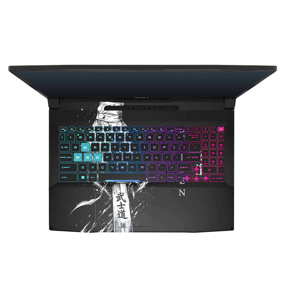 Transparent Kaizen Samurai Sword MSI Katana 15 B13V Laptop Skin