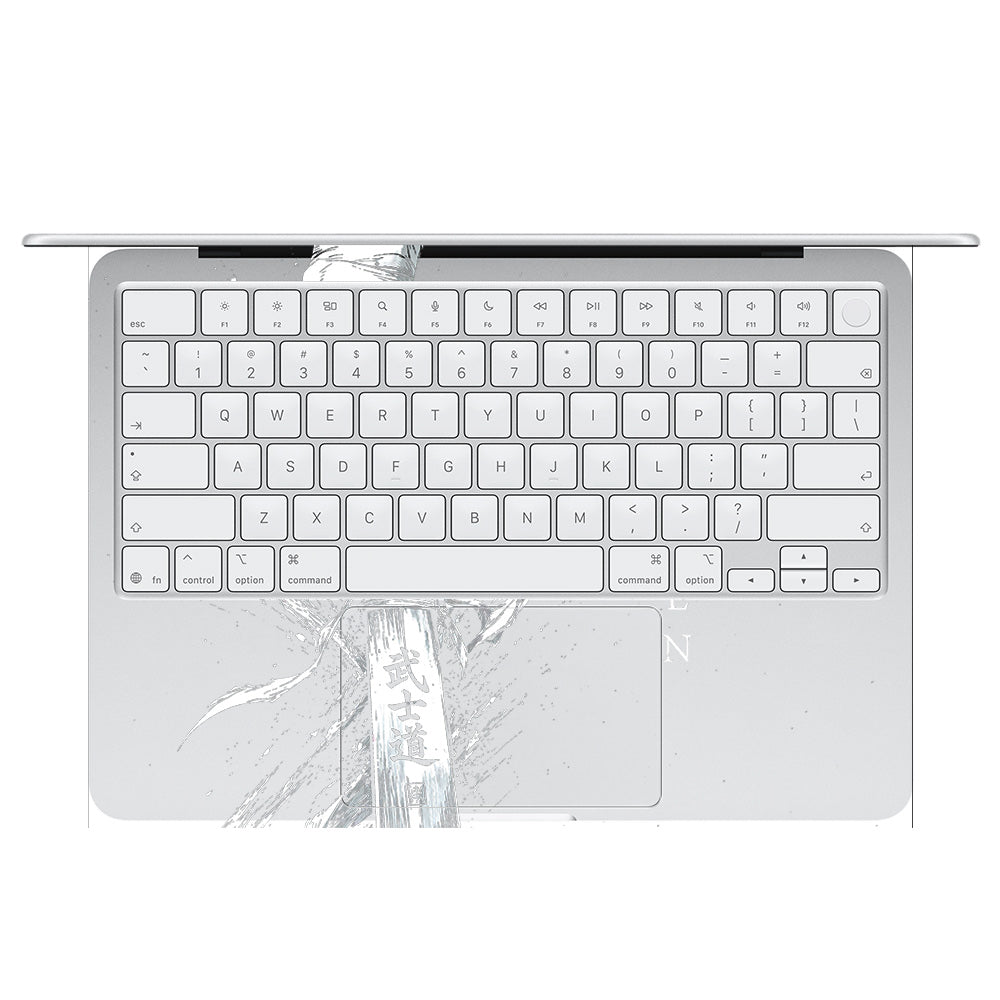 Transparent Kaizen Samurai Sword MacBook Neo 13 Laptop Skin