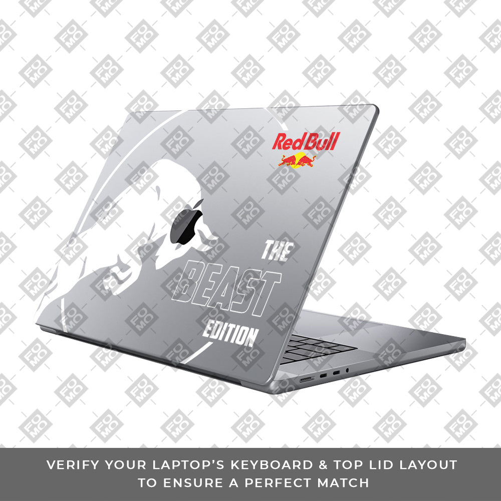 Transparent Red Bull Energy MacBook Pro 13 Intel 2020 Laptop Skin