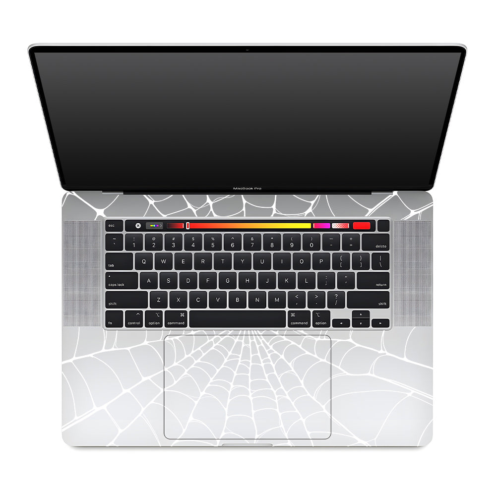 Transparent Spider Web Vortex MacBook Pro 16 2019 Laptop Skin