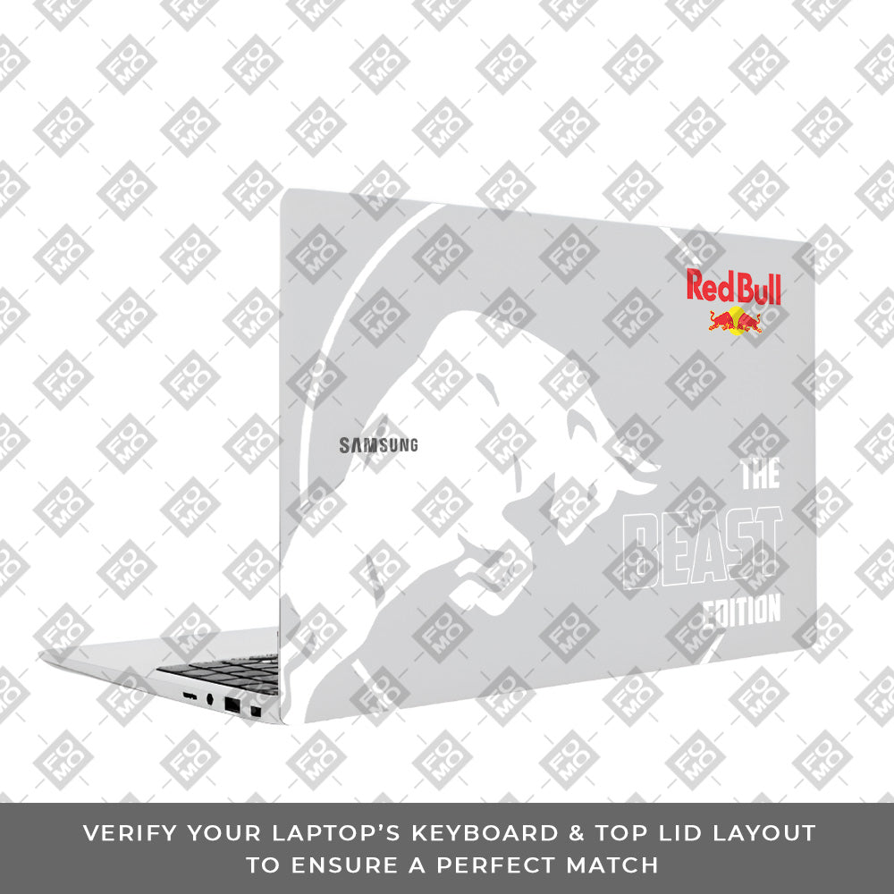 Transparent Red Bull Energy Samsung Galaxy Book 4 15.6 Laptop Skin