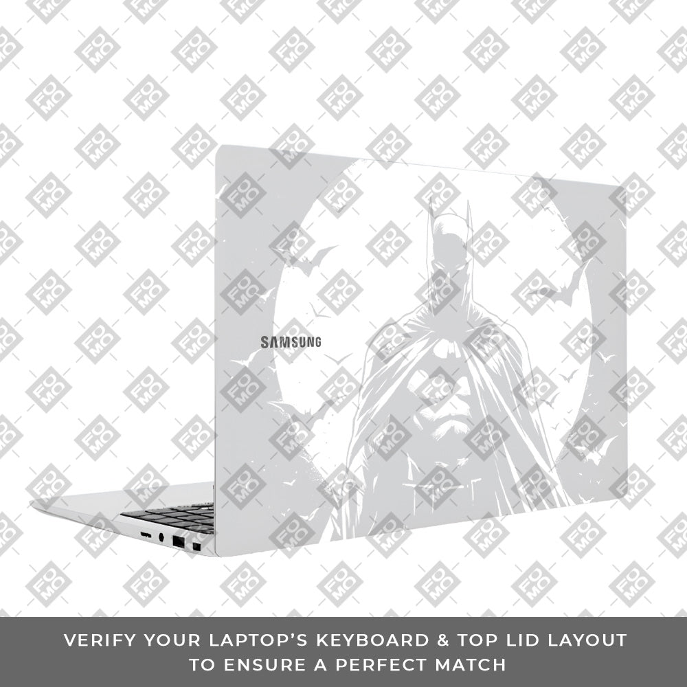 Transparent Dark Knight Moon Rise Samsung Galaxy Book 4 15.6 Laptop Skin