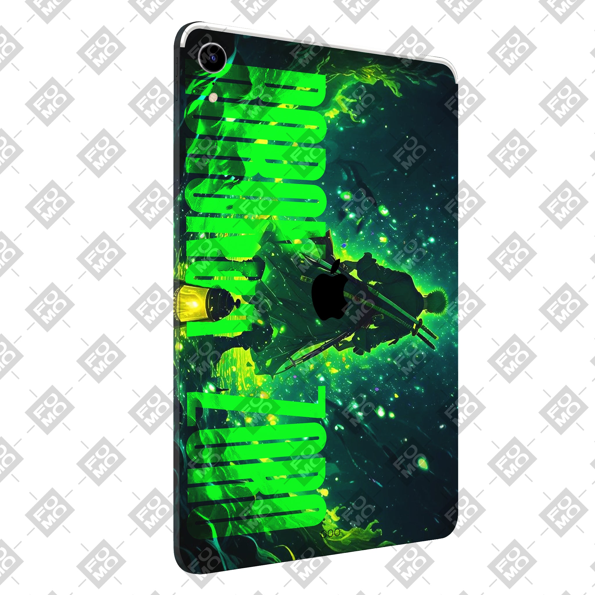 Apple iPad Mini 6th Gen 2021 Roronoa Zoro Green Fury Anime Tablet Skins
