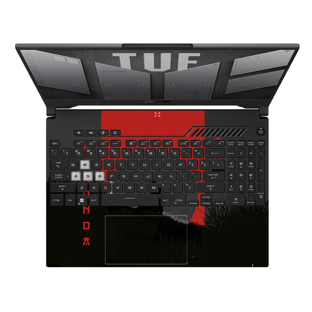 Transparent Swordsman’s Resolve Asus TUF F15 FX507 & A15 FA507 Laptop Skin