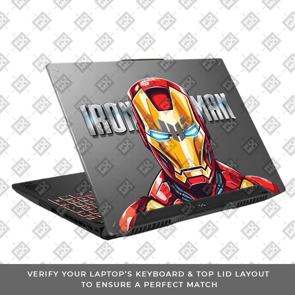 Transparent Arc Reactor Asus TUF F15 FX507 & A15 FA507 Laptop Skin