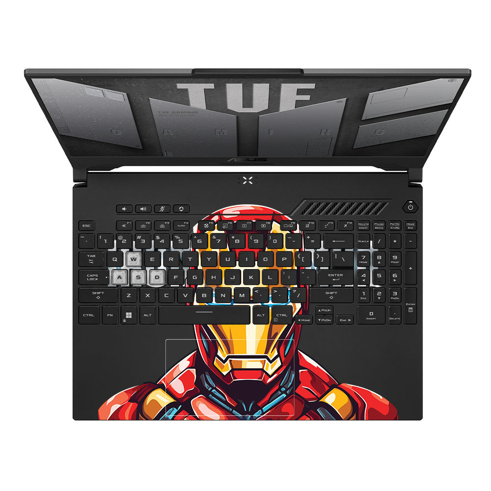 Transparent Arc Reactor Asus TUF F15 FX507 & A15 FA507 Laptop Skin