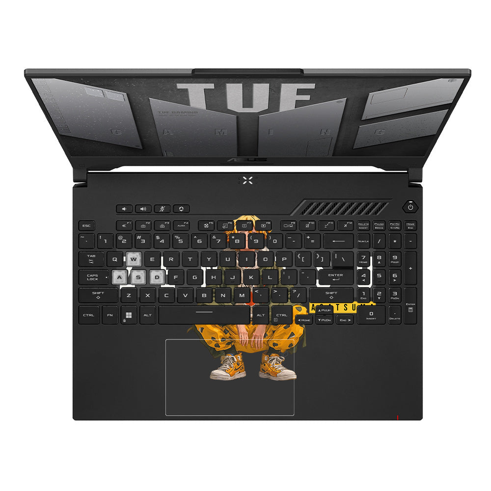Transparent Zenitsu Agatsuma Asus TUF F15 FX507 & A15 FA507 Laptop Skin