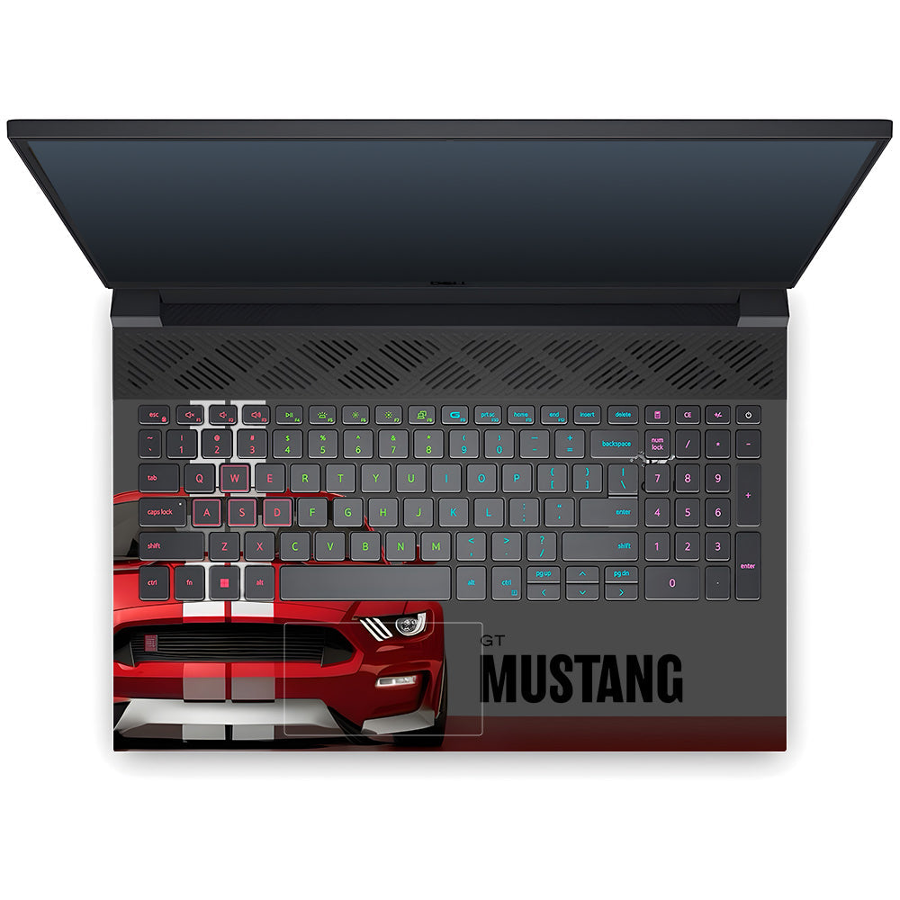 Transparent Mustang Power Dell G15 5520, 5530 Laptop Skin