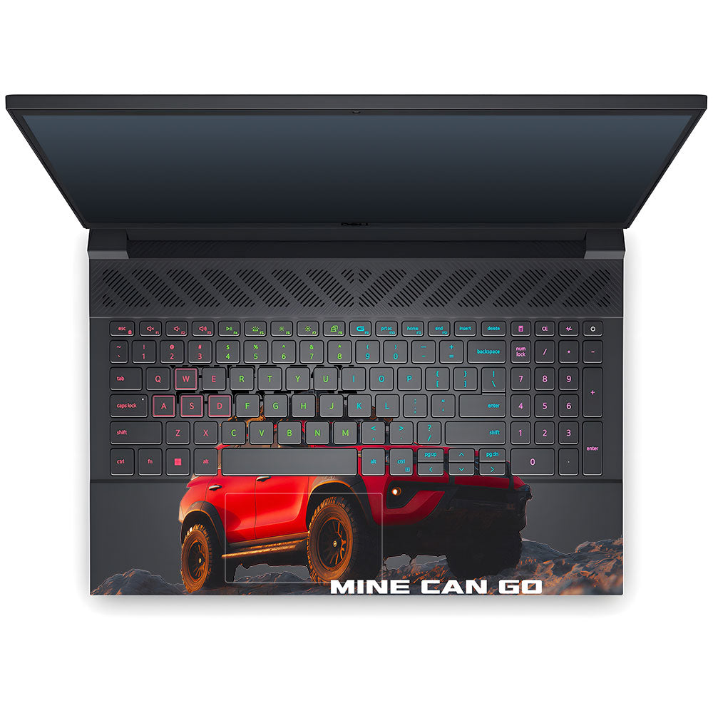 Transparent Mustang Power Dell G15 5520, 5530 Laptop Skin