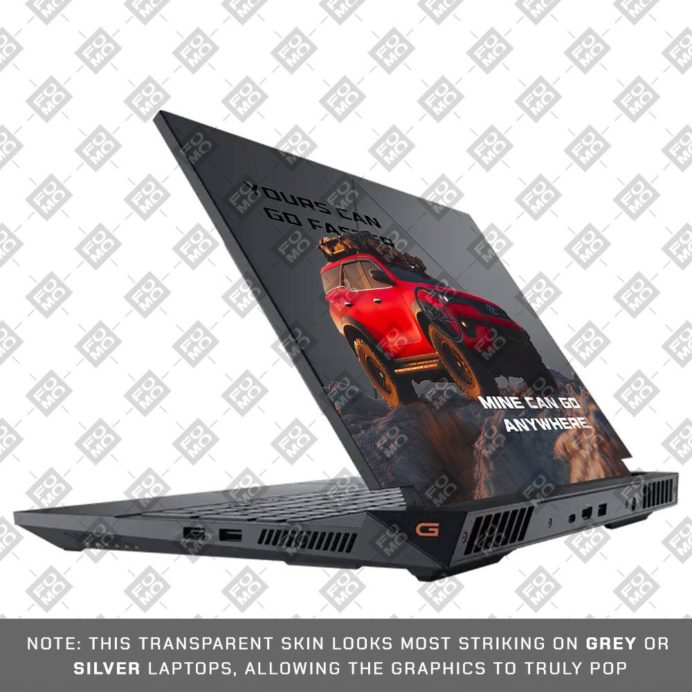 Transparent Off-Road Beast Dell G15 5520, 5530 Laptop Skin
