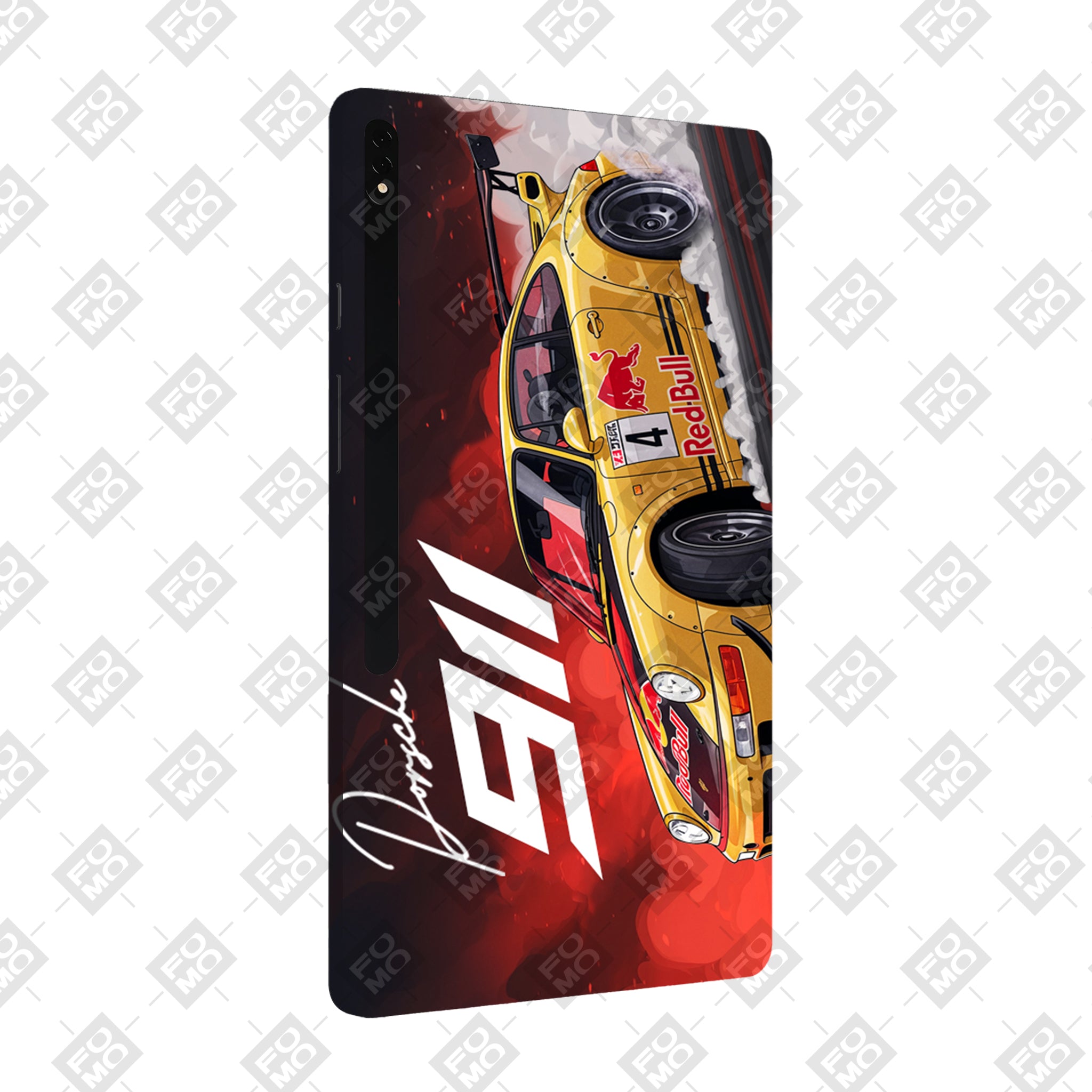 Samsung Galaxy Tab S8 Ultra 5G Porsche 911 Red Bull Classic Racer Tablet Skin