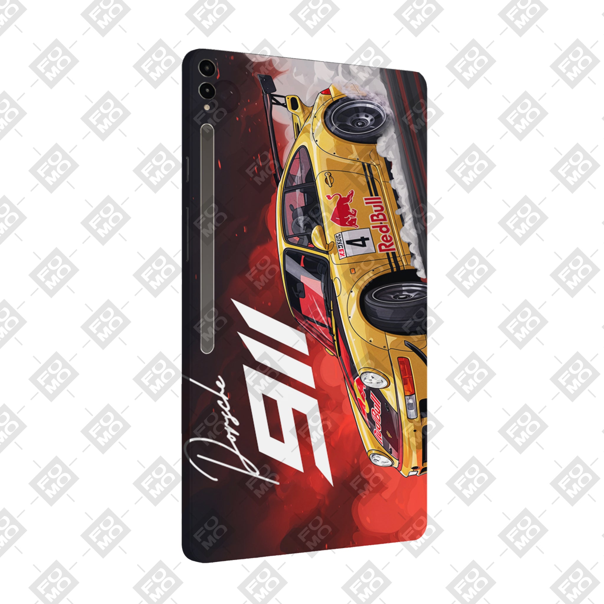 Samsung Galaxy Tab S9 Ultra 5G Porsche 911 Red Bull Classic Racer Tablet Skin