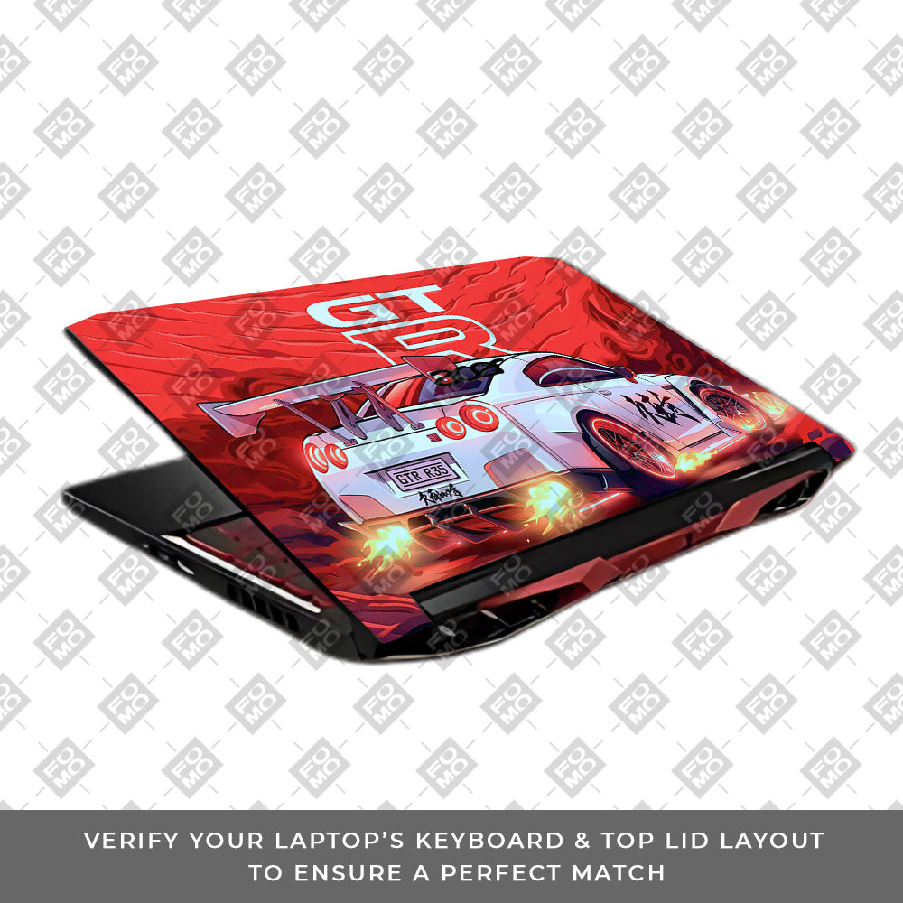 Nissan GTR Turbo Performance Edition Acer Nitro 5 AN515 45, 55, 57 Laptop Skin