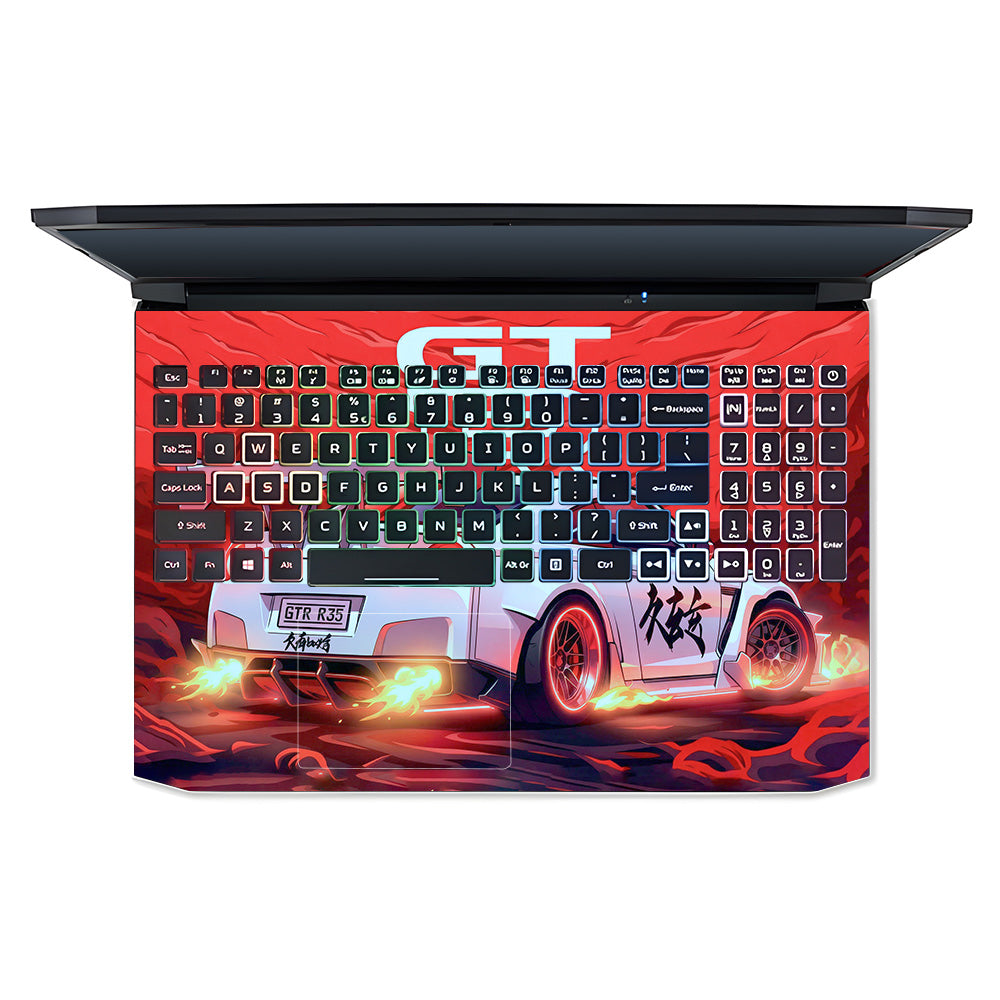 Nissan GTR Turbo Performance Edition Acer Nitro 5 AN515 45, 55, 57 3D Laptop Skin