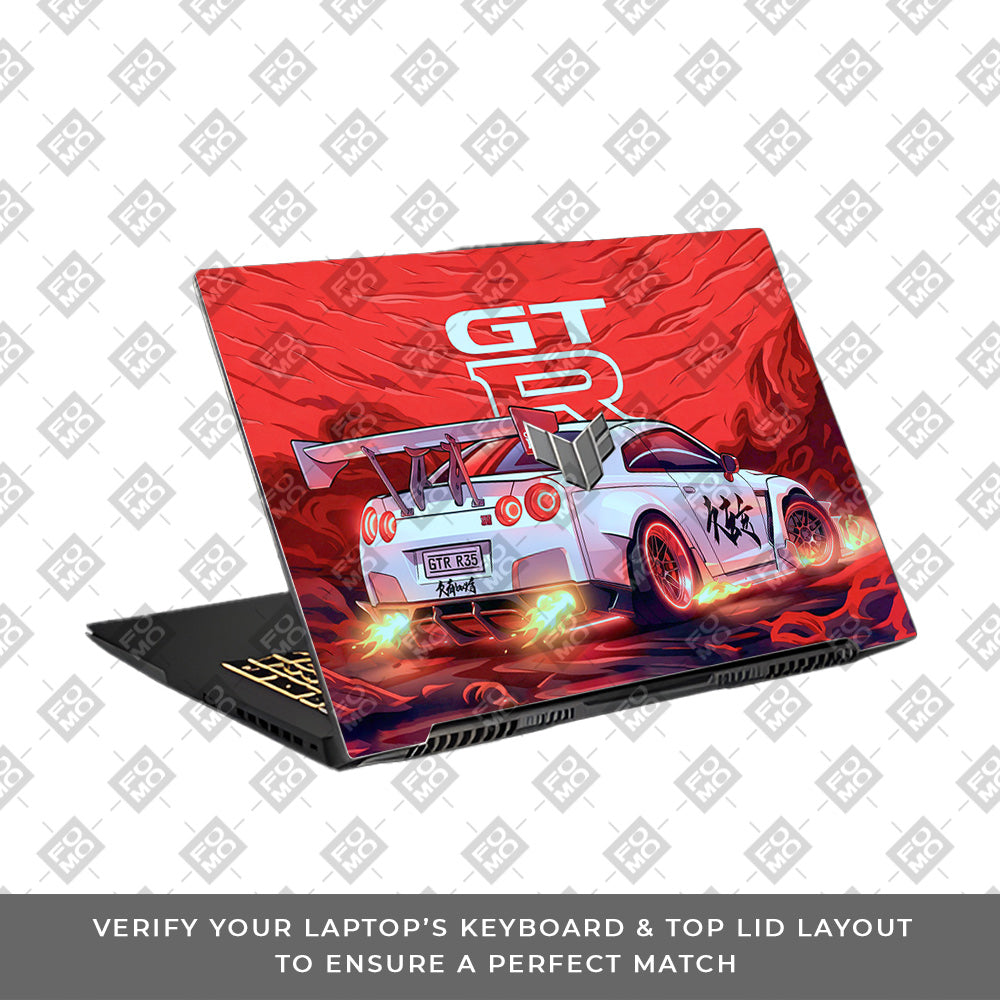Nissan GTR Turbo Performance Edition Asus TUF Gaming F17 FX707Z Laptop Skin