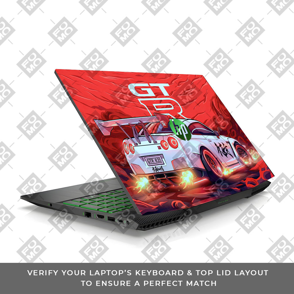 Nissan GTR Turbo Performance Edition HP Pavilion Gaming 15 CX Series Laptop Skin