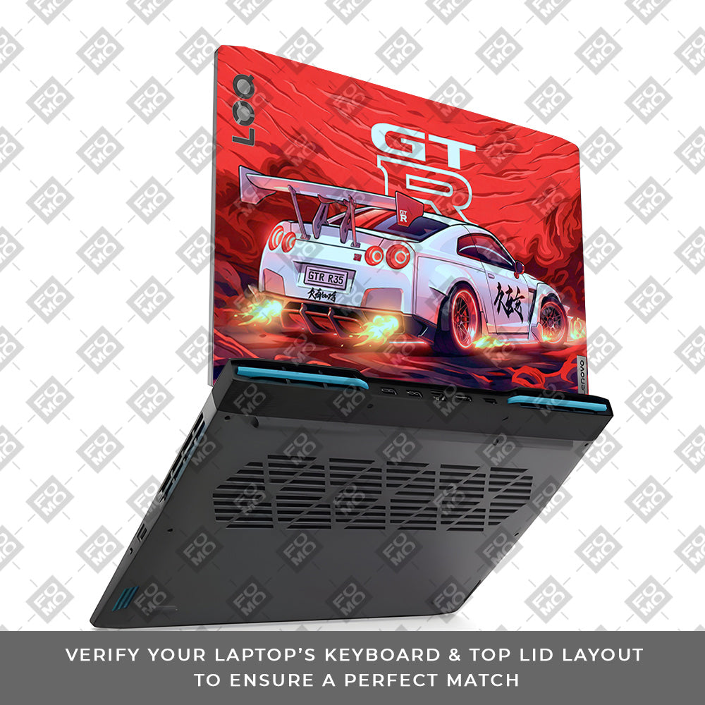 Nissan GTR Turbo Performance Edition Lenovo LOQ 2023 15IRH8, 15APH8 Laptop Skin