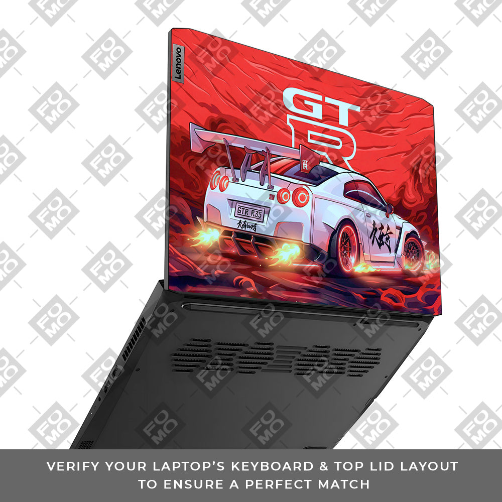 Nissan GTR Turbo Performance Edition Lenovo IdeaPad Gaming 3 15ACH6 and 15IHU6 Laptop Skin