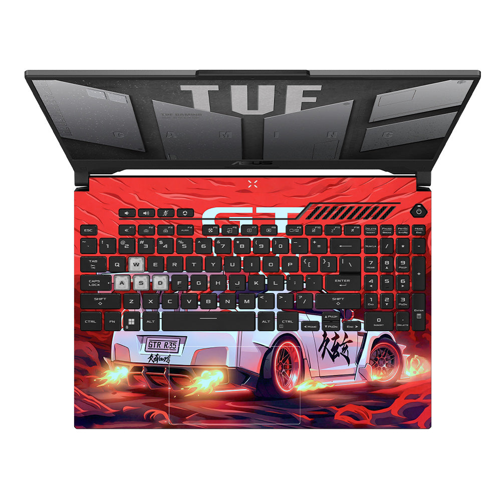 Nissan GTR Turbo Performance Edition Asus TUF F15 FX507 and A15 FA507 Laptop Skin