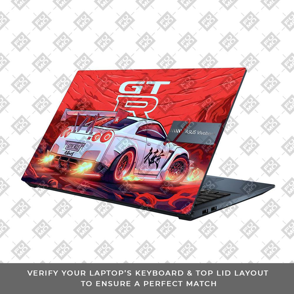 Nissan GTR Turbo Performance Edition Asus Vivobook Pro 15 M6500QC & M6500 QH Laptop Skin