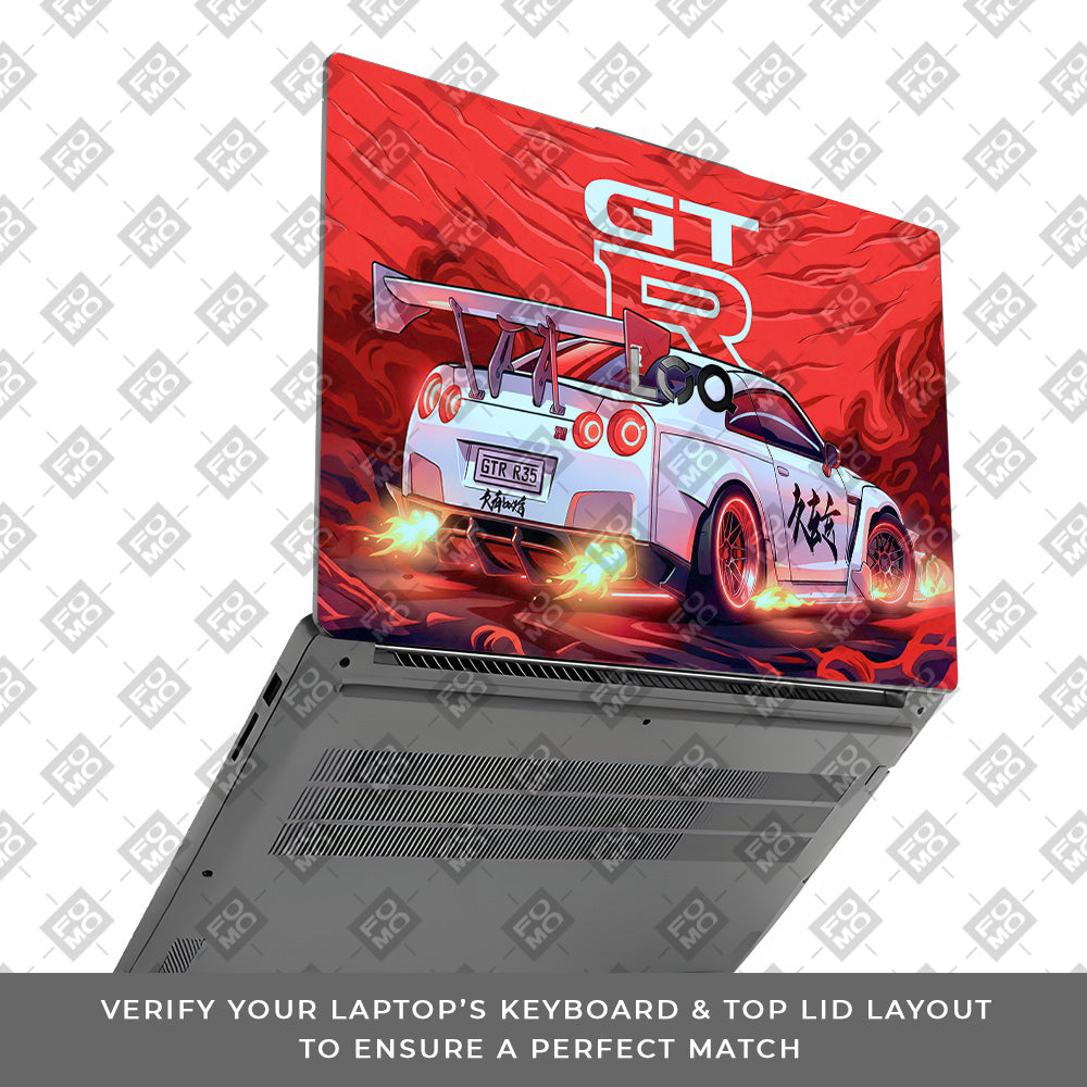 Nissan GTR Turbo Performance Edition Lenovo LOQ Essential 15IAX9E 3D Laptop Skin