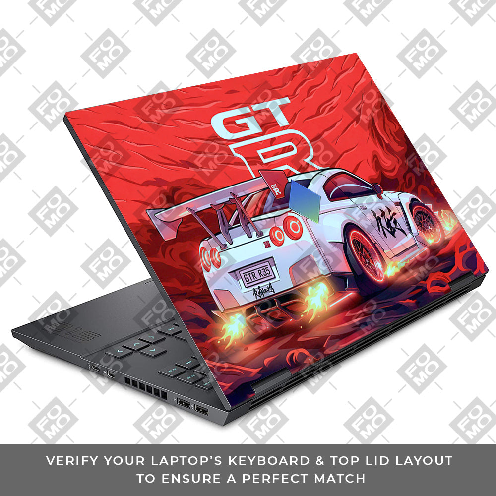 Nissan GTR Turbo Performance Edition HP Omen 15 Laptop Skin