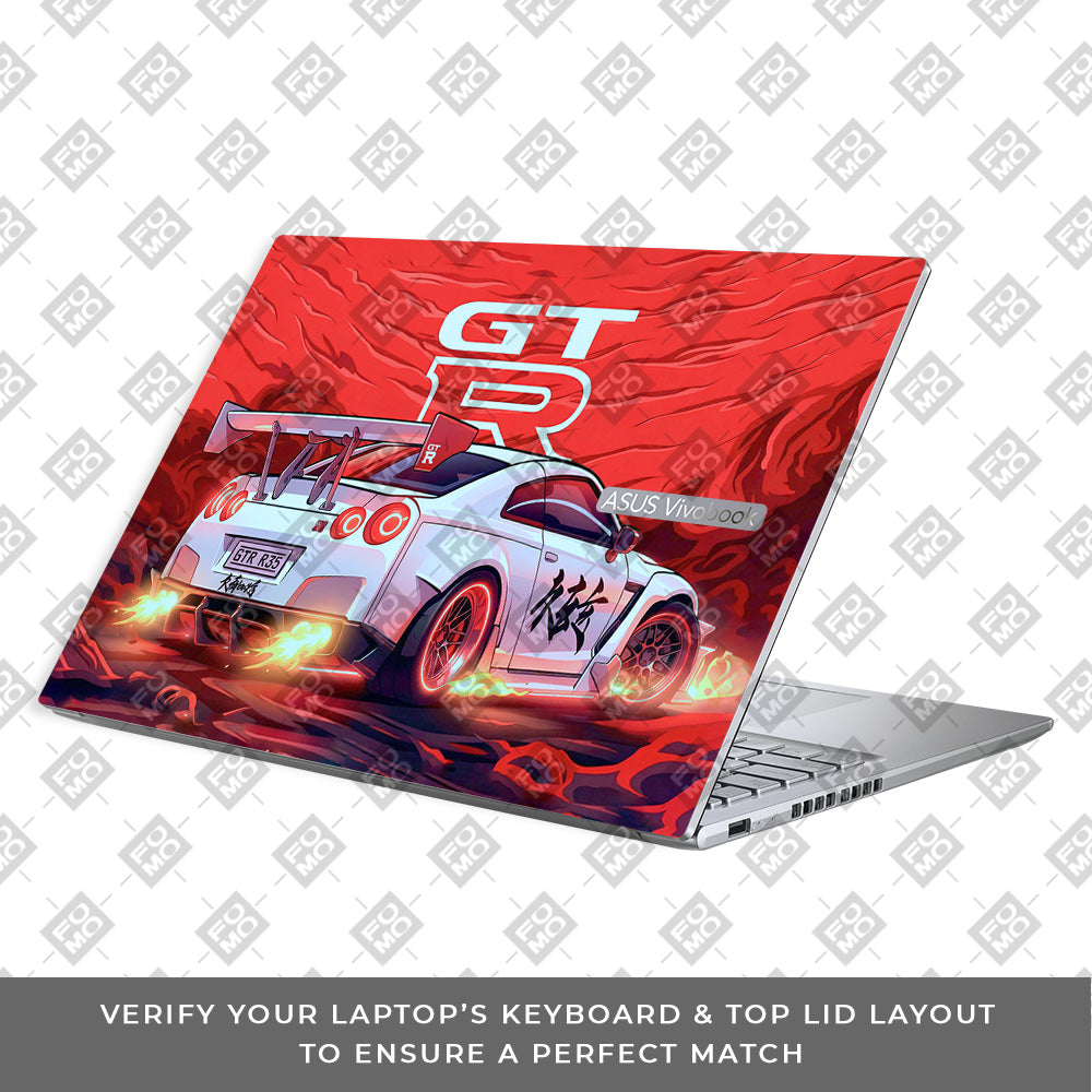 Nissan GTR Turbo Performance Edition Asus Vivobook 16X M1603QA 3D Laptop Skin
