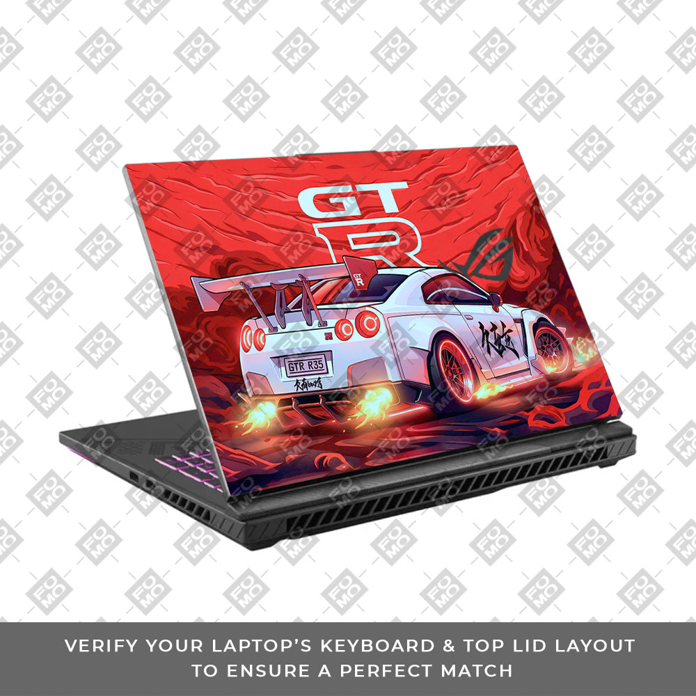 Nissan GTR Turbo Performance Edition Asus ROG Strix G16 G614J Laptop Skin