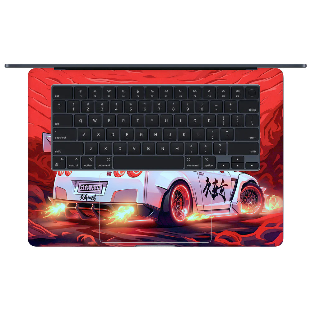 Nissan GTR Turbo Performance Edition MacBook Air 15 M4 2025 3D Laptop Skin