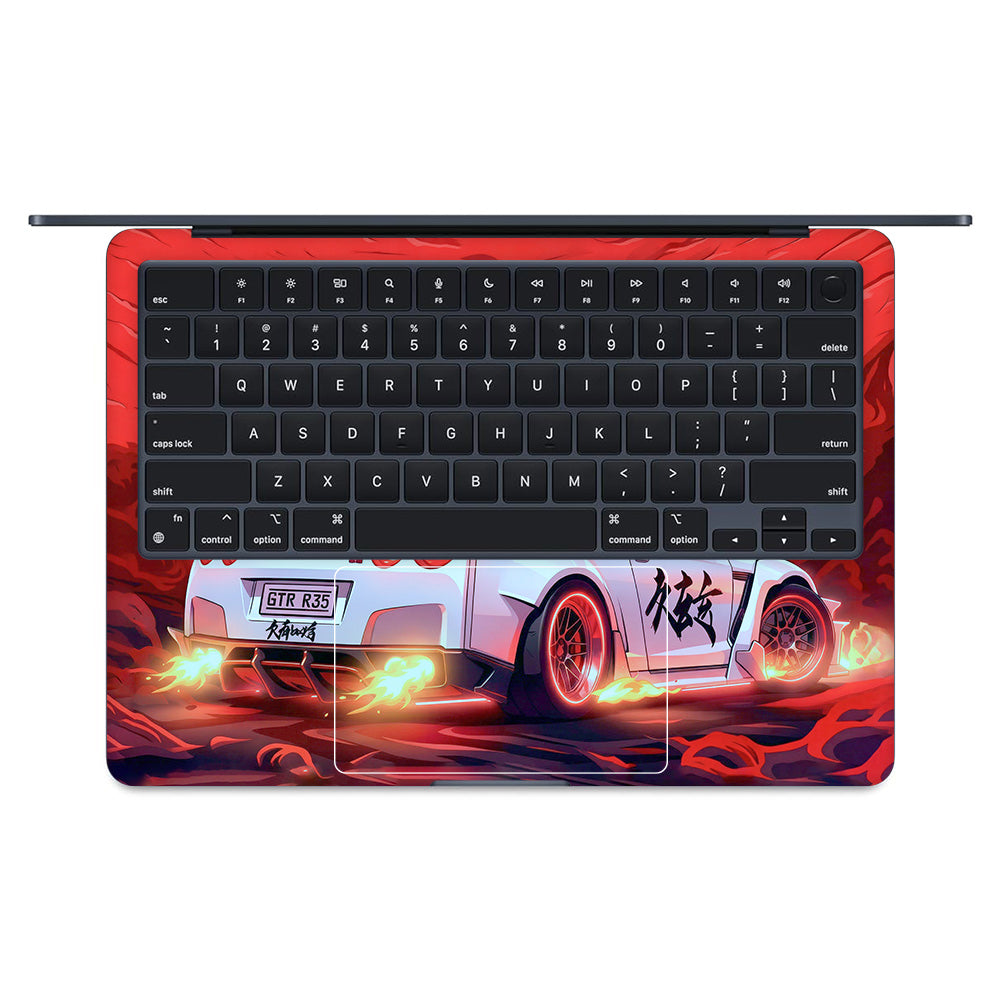 Nissan GTR Turbo Performance Edition MacBook Air 13 M3 2024 3D Laptop Skin