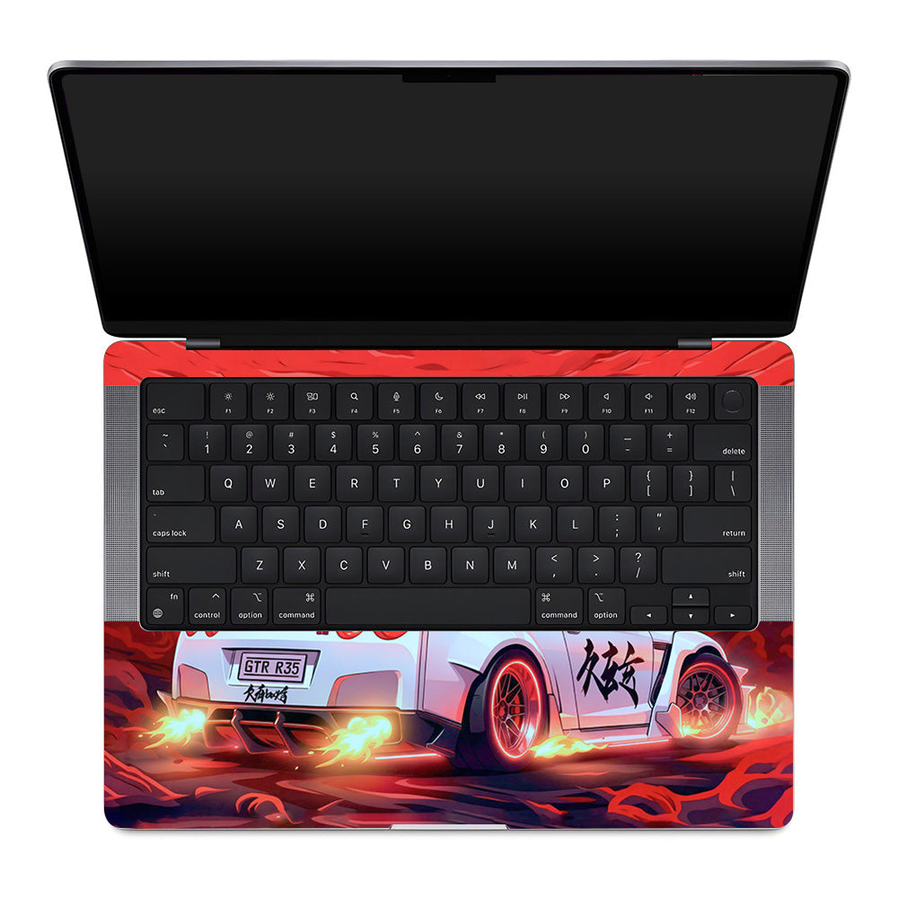 Nissan GTR Turbo Performance Edition MacBook Pro 14 M1, M2, M3, M4 2021-2024 3D Laptop Skin