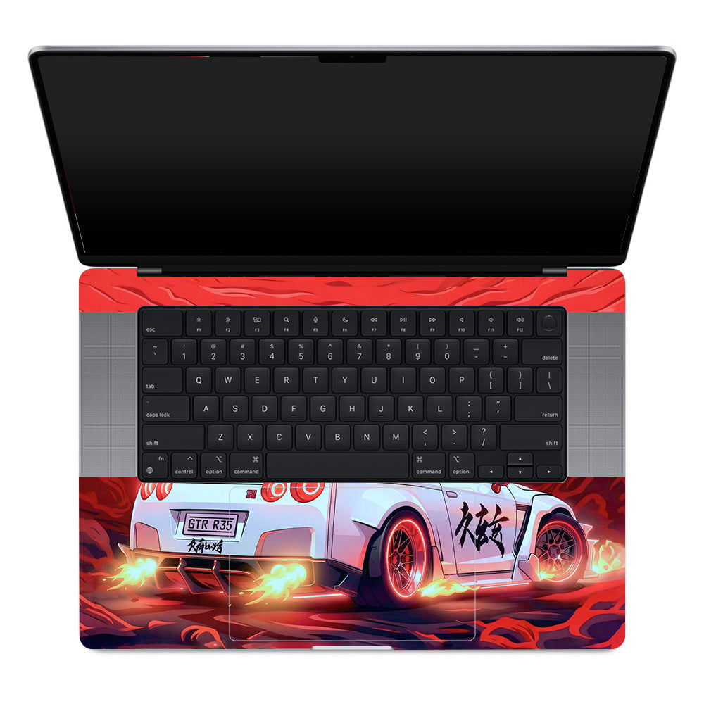 Nissan GTR Turbo Performance Edition MacBook Pro 16 M1, M2, M3, M4 2021-2024 3D Laptop Skin