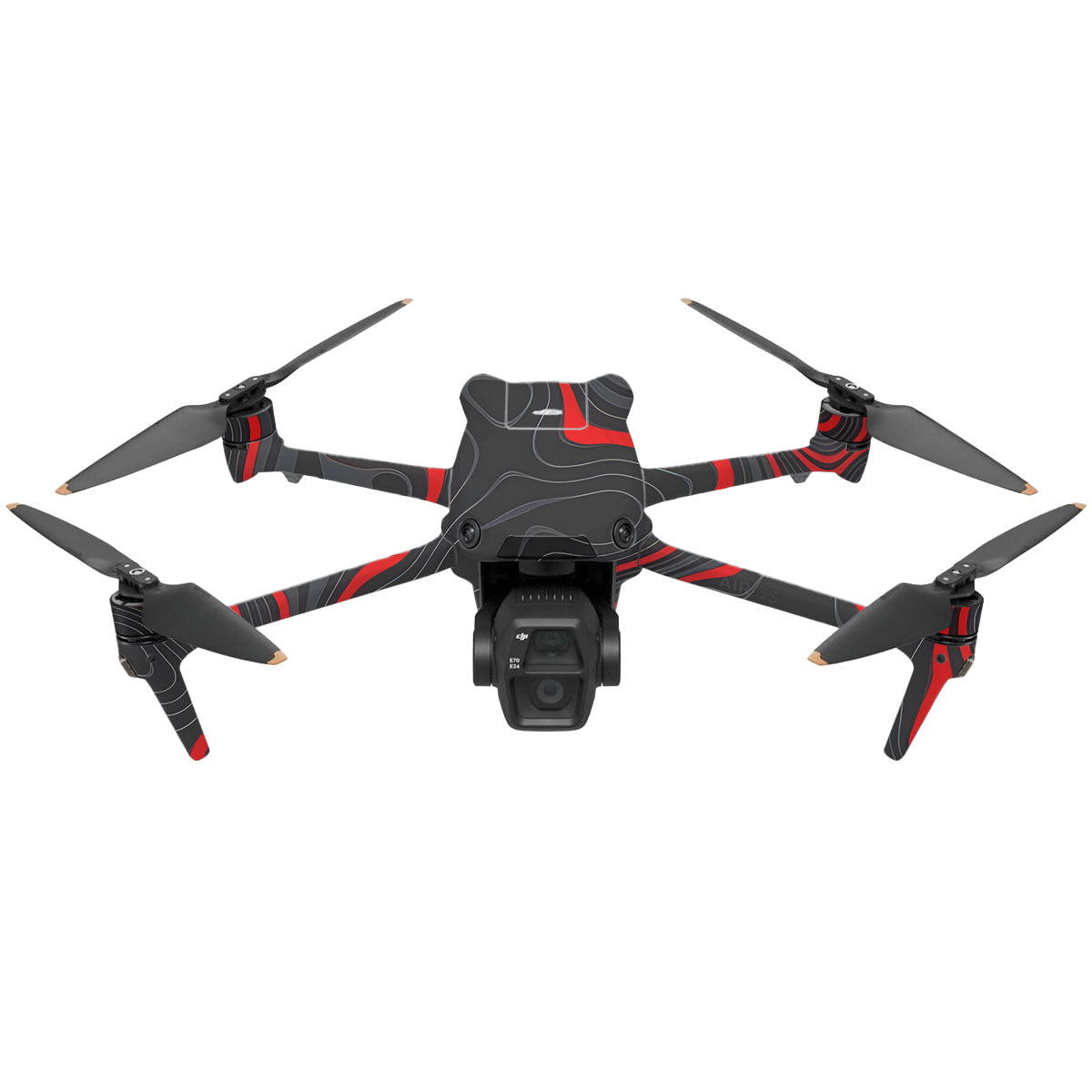 Crimson Waves DJI Air 3 Drone Skin
