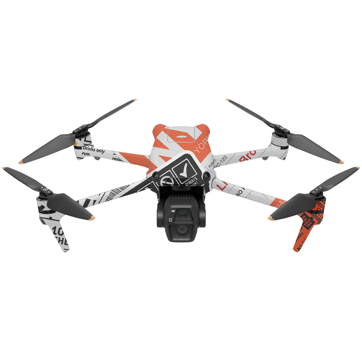 Tech Aesthetic Sticker Collage DJI Air 3 Drone Skin