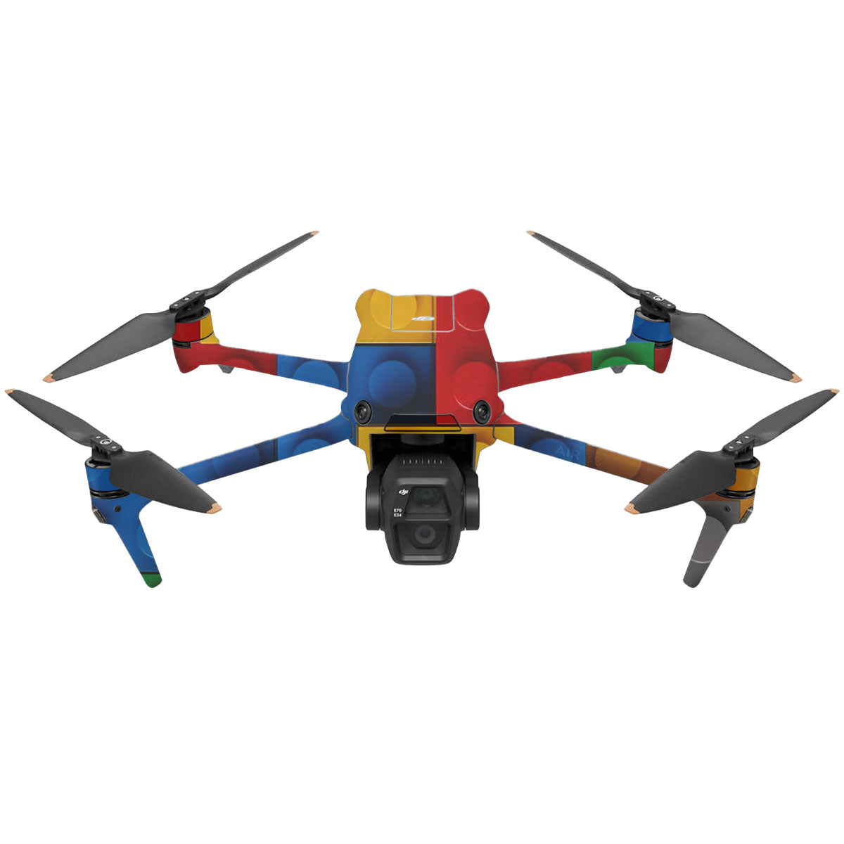 Colorful LEGO Brick Wall Pattern DJI Air 3 Drone Skin