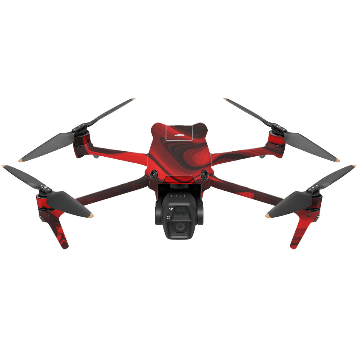 Red Lava Flow DJI Air 3 Drone Skin