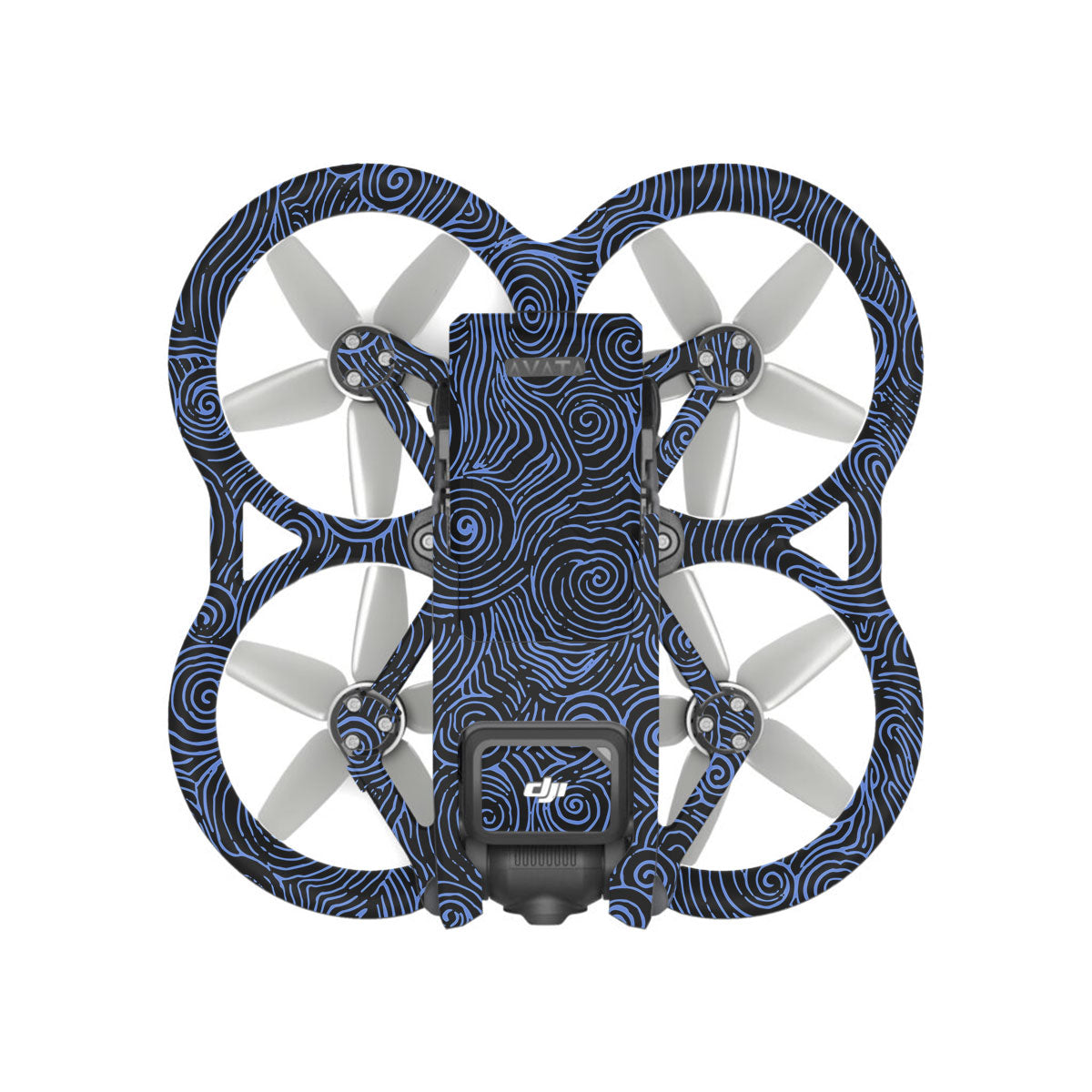 Blue Spirals DJI Avata Drone Skin