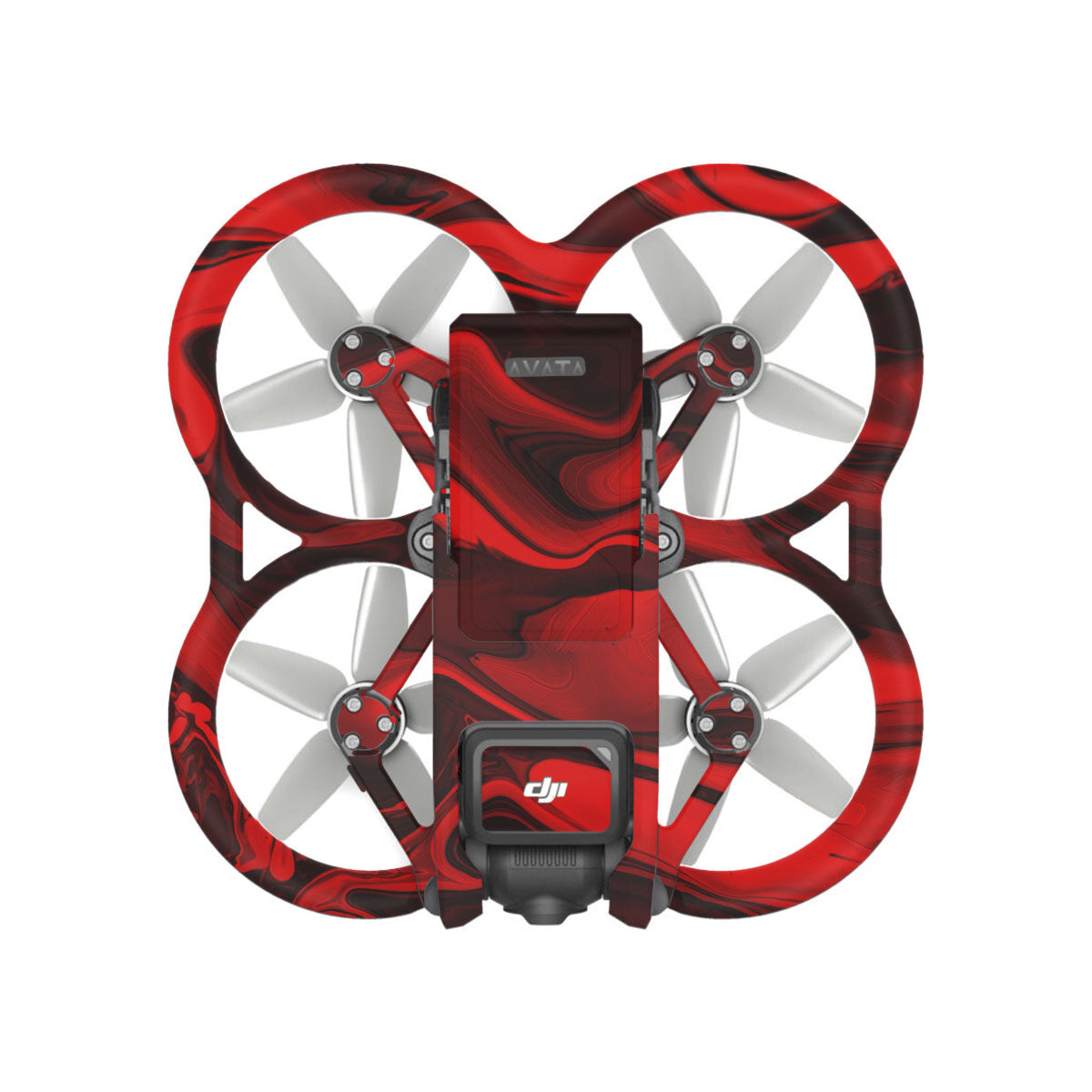 Red Lava Flow DJI Avata Drone Skin