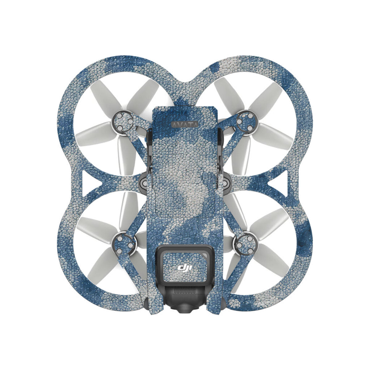 Blue Watercolor Fabric DJI Avata Drone Skin