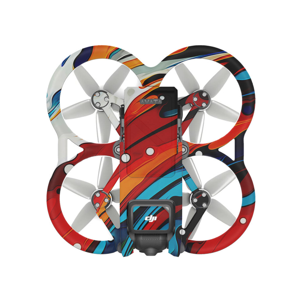 Fire & Ice Flow DJI Avata Drone Skin