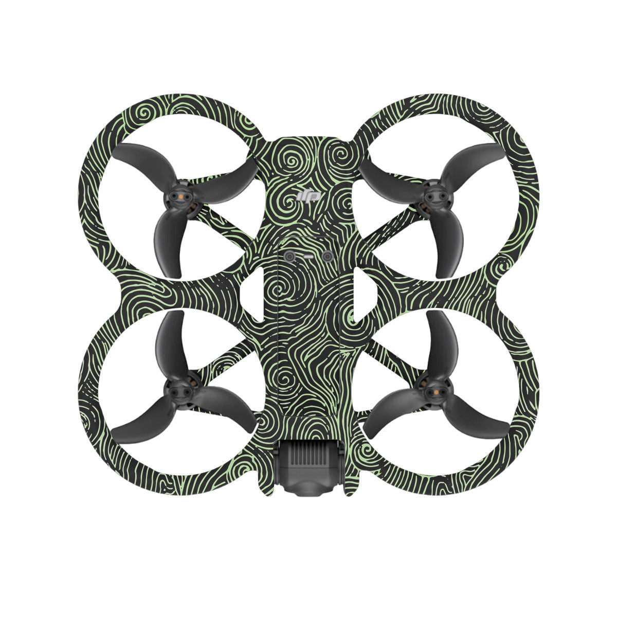 Green Spirals DJI Avata 2 Drone Skin